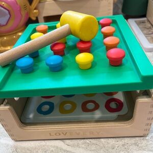 Lovevery Match & Tap Hammer Box from The Investigator Play Kit for Months 31-33